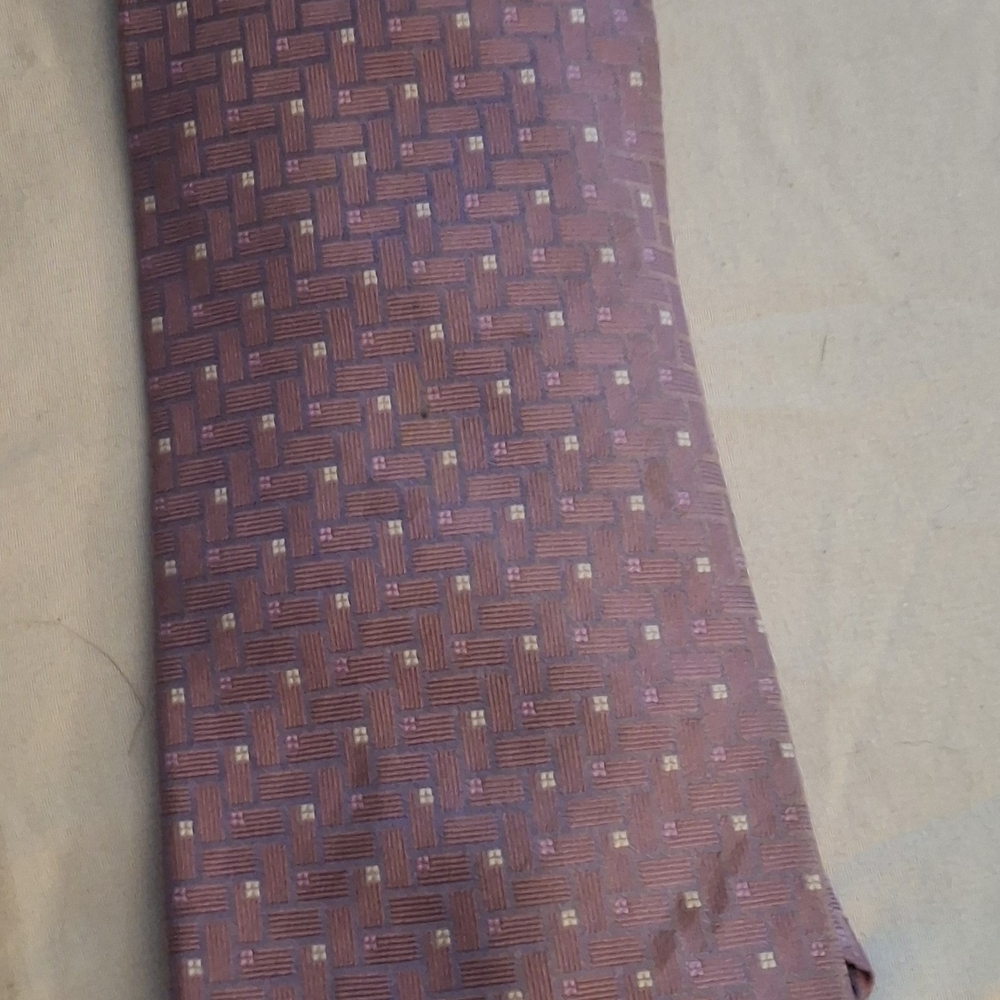 Purple and Pink Polka Dot Silk Tie